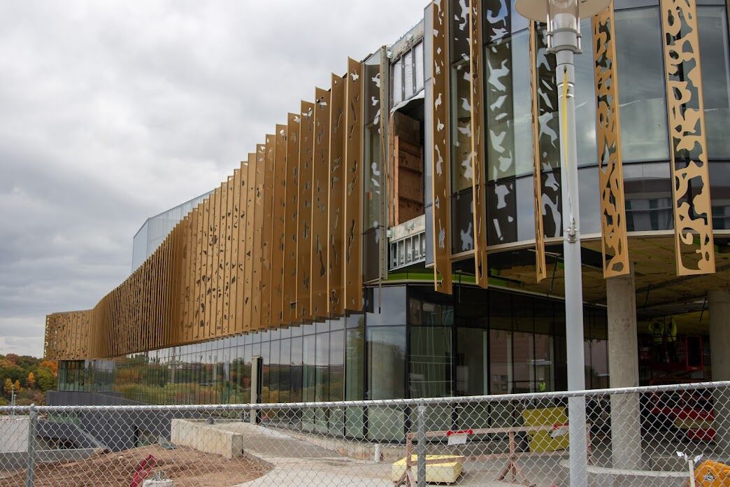 New student center construction